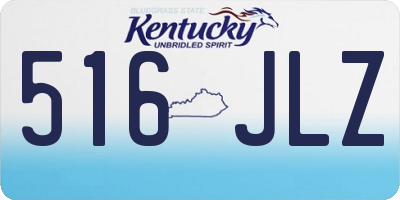 KY license plate 516JLZ