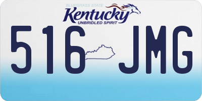 KY license plate 516JMG
