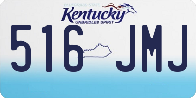 KY license plate 516JMJ