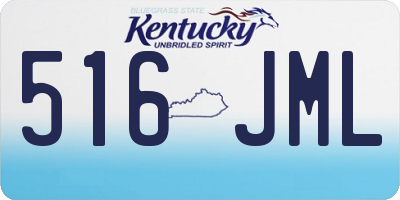 KY license plate 516JML