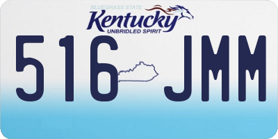 KY license plate 516JMM