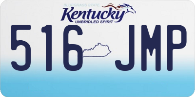 KY license plate 516JMP