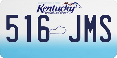 KY license plate 516JMS