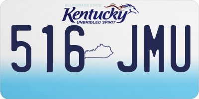 KY license plate 516JMU
