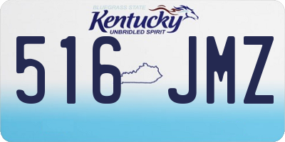 KY license plate 516JMZ
