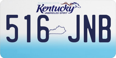 KY license plate 516JNB