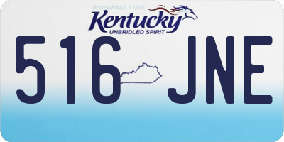 KY license plate 516JNE