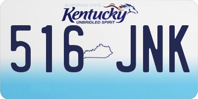 KY license plate 516JNK