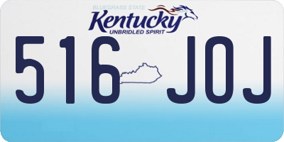 KY license plate 516JOJ