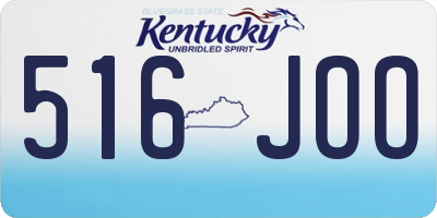 KY license plate 516JOO