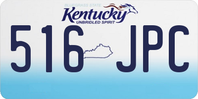 KY license plate 516JPC