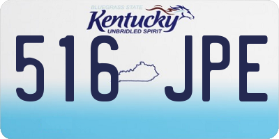 KY license plate 516JPE