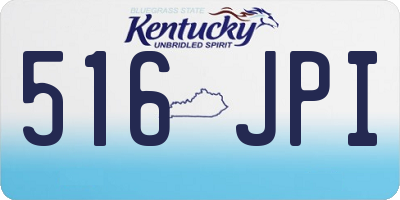 KY license plate 516JPI