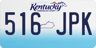 KY license plate 516JPK