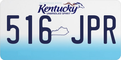KY license plate 516JPR