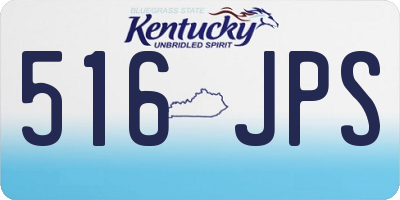 KY license plate 516JPS