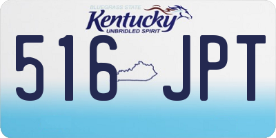 KY license plate 516JPT
