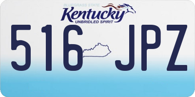 KY license plate 516JPZ