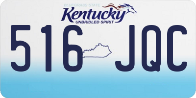 KY license plate 516JQC