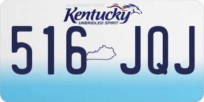 KY license plate 516JQJ