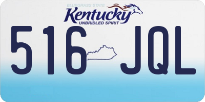 KY license plate 516JQL