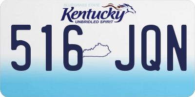 KY license plate 516JQN