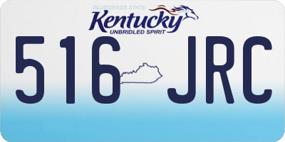 KY license plate 516JRC