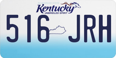 KY license plate 516JRH