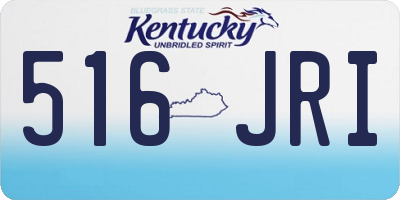 KY license plate 516JRI