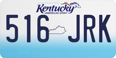KY license plate 516JRK