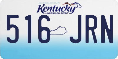KY license plate 516JRN