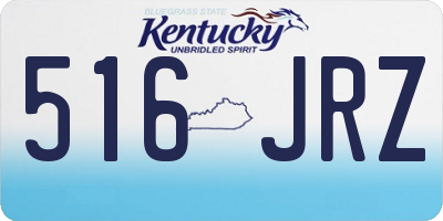 KY license plate 516JRZ