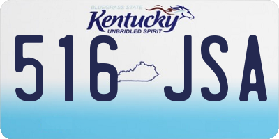 KY license plate 516JSA