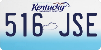 KY license plate 516JSE