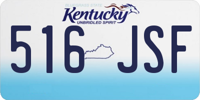 KY license plate 516JSF