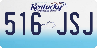 KY license plate 516JSJ