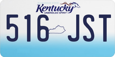 KY license plate 516JST