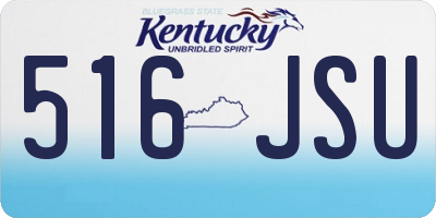 KY license plate 516JSU