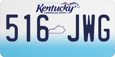 KY license plate 516JWG