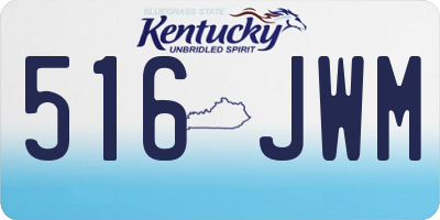 KY license plate 516JWM