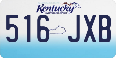 KY license plate 516JXB