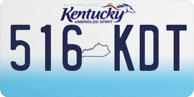 KY license plate 516KDT