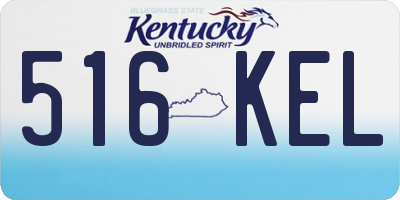 KY license plate 516KEL