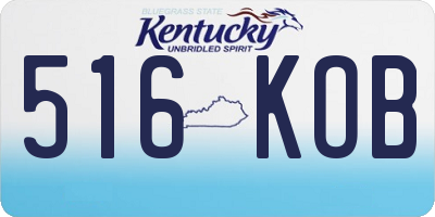 KY license plate 516KOB