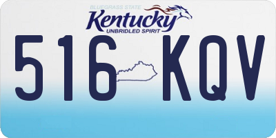 KY license plate 516KQV