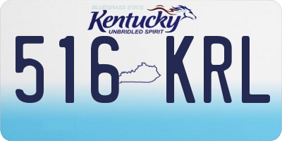 KY license plate 516KRL