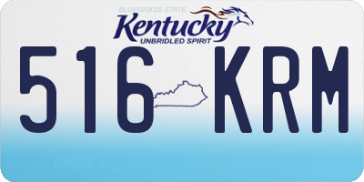 KY license plate 516KRM