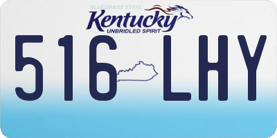 KY license plate 516LHY