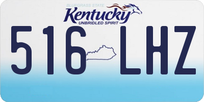 KY license plate 516LHZ