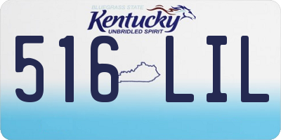 KY license plate 516LIL